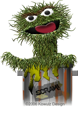 3D Caricature of Oscar the Grouch