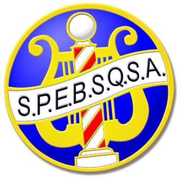 My 3D rendition of the Society for the Preservation and Encouragement  of Barber Shop Quartet Singing in America logo